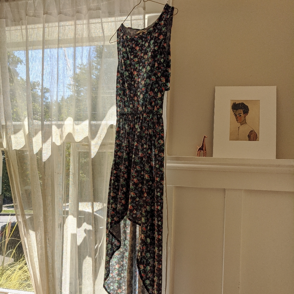 🎀 2 for 60 | Elegant floral asymmetrical dress